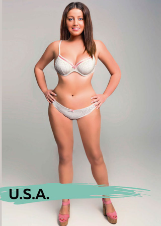 Illustration for article titled Una mujer y 18 retoques de Photoshop: asĂ se percibe la belleza en cada paĂs